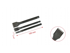 SET; FOR DRILLING THE LEATHER